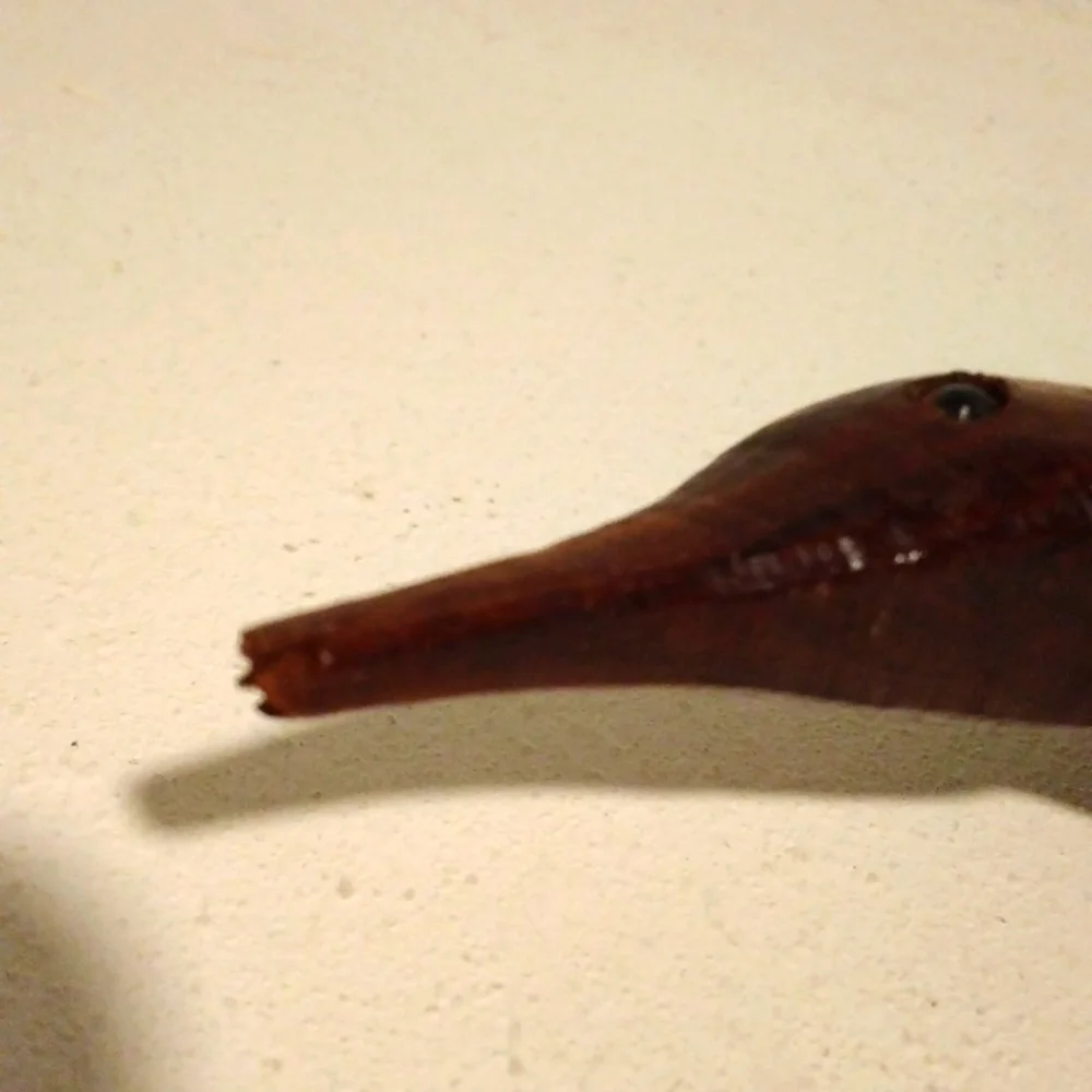Artisan Hand Carved Rosewood Sandpiper Mid Century Modern Home Decor - Picture 6 of 11